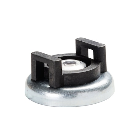 Winnie Industries 26 lb Magnetic Cable Tie Mount, UV Black, 100PK WMAG26CTUV